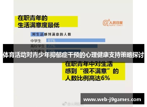 体育活动对青少年抑郁症干预的心理健康支持策略探讨